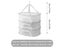 3 Tier Portable Mesh Clothes Hanging Dryer Folded Herb Rack For Buds Fruits Carousel 1
