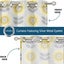Vargottam Printed Georgette Sheer Curtains for Short Windows - Set of 2 Panels Carousel 4