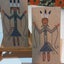 Two unique handcrafted sand type panel art Carousel 1