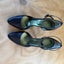 Raoul Black Leather Stiletto Heels Size 38 Carousel 1