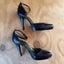 Raoul Black Leather Stiletto Heels Size 38 Carousel 4