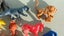 Vintage 1970s NZ Cereal Toys ~ Big Top Animals, Vegetable Sports Carousel 5