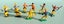 #19 Vintage Britains Etc Plastic Cowboys & Bank Robbers Carousel 1