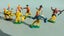 #19 Vintage Britains Etc Plastic Cowboys & Bank Robbers Carousel 2