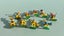 #19 Vintage Britains Etc Plastic Cowboys & Bank Robbers Carousel 5