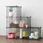 6 Cubes Black DIY Wire Storage Shelves Carousel 3
