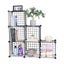 6 Cubes Black DIY Wire Storage Shelves Carousel 4