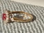 9ct GOLD 0.50ct MINIATURE RUBY CLUSTER Carousel 7