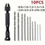 11pcs Mini hand drill Vise Hand Bits Twist Woodworking Set Precision Pin Carousel 1