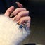 Elegant purple Crystal Butterfly Adjustable Ring Carousel 6