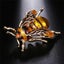 Buzzy Wuzzy Bumblebee Brooch - Honeybee, Bee, Honey, Yellow, Green, Wasp, Ena... Carousel 5