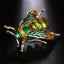 Buzzy Wuzzy Bumblebee Brooch - Honeybee, Bee, Honey, Yellow, Green, Wasp, Ena... Carousel 6