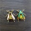 Buzzy Wuzzy Bumblebee Brooch - Honeybee, Bee, Honey, Yellow, Green, Wasp, Ena... Carousel 10