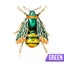 Buzzy Wuzzy Bumblebee Brooch - Honeybee, Bee, Honey, Yellow, Green, Wasp, Ena... Carousel 16
