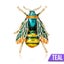 Buzzy Wuzzy Bumblebee Brooch - Honeybee, Bee, Honey, Yellow, Green, Wasp, Ena... Carousel 19