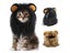 Cat Costume Cute Lion Mane Cat Wig Hat Cosplay Clothes Cap Dress Up Puppy Carousel 4