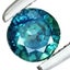 0.35CT SPLENDID ROUND CUT 100% NATURAL GREEN BLUE SAPPHIRE Carousel 1