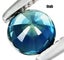 0.35CT SPLENDID ROUND CUT 100% NATURAL GREEN BLUE SAPPHIRE Carousel 2