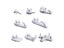 20PCS MultiFunction White Painting Photo Plastic Nail Plastic Hanging Hanger Carousel 8