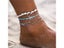 Boho Multilayer Turtle Shell Beads Anklets For Women Summer Foot Jewelry Carousel 5