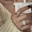 Silver-Tone Black Heart Statement Ring Carousel 9