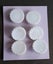 Lovely vintage Czech glass buttons [6], white Carousel 1