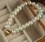 Genuine White Freshwater Pearl Bracelet / 18KGP Gold Carousel 1