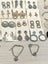 Over 100 items jewelry bulk auction earrings rings bracelets necklaces charm Carousel 7