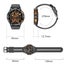 Parallel Deals 1.43 Inch Amoled Round Screen Steel Strap Smart Watch Gold Carousel 2