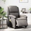 Electric Massage Recliner Chair Grey Real Leather Txbpaik Carousel 1