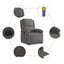 Electric Massage Recliner Chair Grey Real Leather Txbpaik Carousel 6
