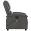Electric Massage Recliner Chair Grey Real Leather Txbpaik Carousel 8