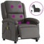 Electric Massage Recliner Chair Grey Real Leather Txbpaik Carousel 10