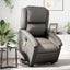 Stand Up Massage Recliner Chair Grey Real Leather Txbpanp Carousel 1