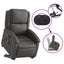 Stand Up Massage Recliner Chair Grey Real Leather Txbpanp Carousel 5
