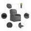Stand Up Massage Recliner Chair Grey Real Leather Txbpanp Carousel 7