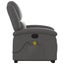 Stand Up Massage Recliner Chair Grey Real Leather Txbpanp Carousel 9