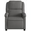 Massage Recliner Chair Grey Real Leather Txbpait Carousel 7