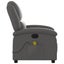 Massage Recliner Chair Grey Real Leather Txbpait Carousel 8