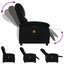 Massage Recliner Chair Black Faux Leather Txbpnkk Carousel 5