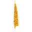 Slim Artificial Half Christmas Tree with Stand Gold 180 Cm Taapko Carousel 5