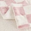 Dreamaker Checkered Plush Throw Blanket Pink & Cream - 180 x 200cm Carousel 9