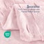 Dreamaker Basketweave Faux Fur Throw Blanket Blush Pink - 180x200cm Carousel 3