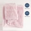 Dreamaker Basketweave Faux Fur Throw Blanket Blush Pink - 180x200cm Carousel 4
