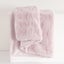 Dreamaker Basketweave Faux Fur Throw Blanket Blush Pink - 180x200cm Carousel 8