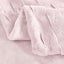 Dreamaker Basketweave Faux Fur Throw Blanket Blush Pink - 180x200cm Carousel 9
