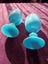 ANTIQUE FRENCH PORTIEUX VALLERYSTHAL BLUE OPALINE GLASS GOBLETS Carousel 3
