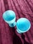 ANTIQUE FRENCH PORTIEUX VALLERYSTHAL BLUE OPALINE GLASS GOBLETS Carousel 2
