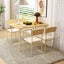 Dining Table Set 4 Chairs 5 Piece Upholstered Seats Carousel 1