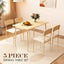Dining Table Set 4 Chairs 5 Piece Upholstered Seats Carousel 2